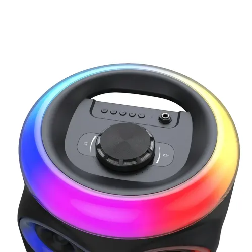 Портативная Bluetooth-колонка MS-2057BT-W, 60 Вт, с беспроводным микрофоном и пультом ДУ, RGB-подсветка, FM-радио, TWS - фото 4