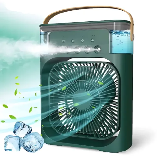 Портативний кондиціонер 4в1 Air Cooler Fan з водяним охолодженням, настільний мінівентилятор з ароматизатором і підсвіткою - фото 4