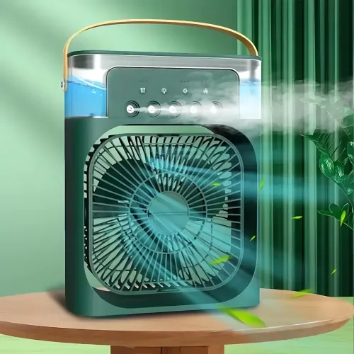 Портативний кондиціонер 4в1 Air Cooler Fan з водяним охолодженням, настільний мінівентилятор з ароматизатором і підсвіткою - фото 6