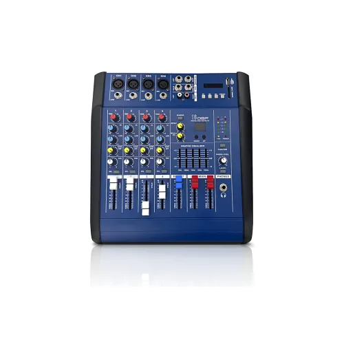 Активний мікшерний пульт Mixer BT 4200D 4 канали, Bluetooth, USB, FM, 500 Вт, для караоке та звукозапису - фото 8