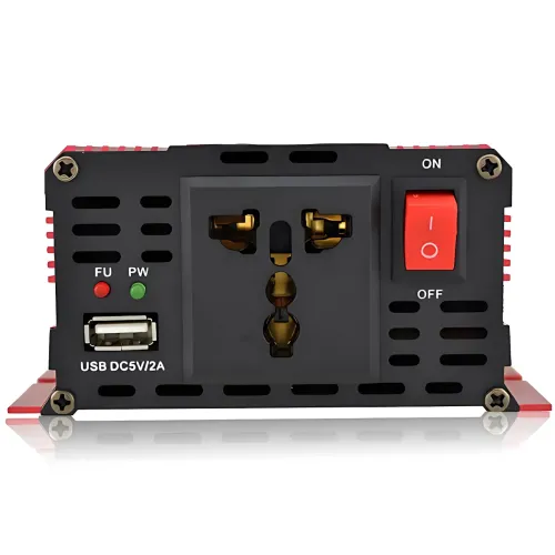 Автомобильный инвертор преобразователь напряжения KC-500D 12V в 220V, 500W, 45 А, с LCD-дисплеем и USB,правильная синусоида - фото 4