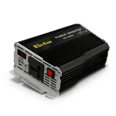 Преобразователь напряжения инвертор SU-KAM RPI-1000W (12V в 220V) 1000 Вт с вольтметром и активным охлаждением, чистая синусоида