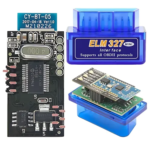 Автомобильный сканер ELM327 Bluetooth одноплатный, чип PIC18F25K80, V.2.1, диагностика авто, ВАЗ, ГАЗ, Lanos, Nissan Leaf Android - фото 7