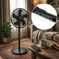 Вентилятор напольный BITEK BT-1650 16 (40 см), 120 Вт, 8 скоростей, пульт ДУ, LED-дисплей, таймер, автоповорот
