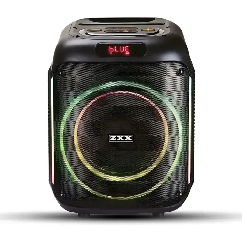 Портативная акустическая колонка ZXX-5502 800 Вт, Bluetooth колонка с беспроводным микрофоном, LED подсветка, TWS, FM, караоке - фото 2