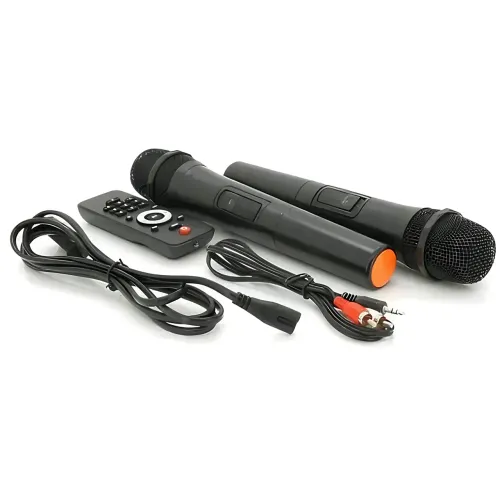 Портативная акустическая колонка ZXX-7878 90Вт, 15, Bluetooth, TWS, Караоке, 2 радиомикрофона, FM, RGB-подсветка, 5000mAh - фото 7