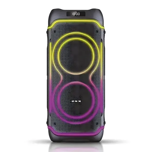 Портативная акустическая колонка ZXX-5530 80Вт, 2x8, Bluetooth, TWS, Караоке, 2 радиомикрофона, FM, LED-подсветка, 7000mAh - фото 2