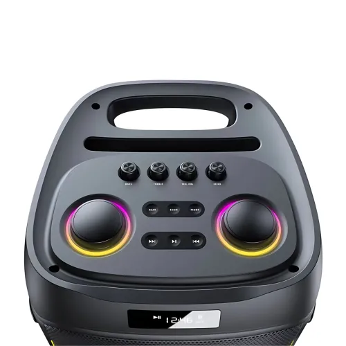 Портативна акустична колонка ZXX-5509 1200 Вт, 2x6.5, Bluetooth, TWS, Караоке, Радіомікрофон, FM, LED-підсвітка, 4500 mAh - фото 6