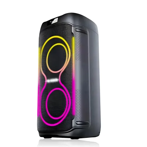 Портативна акустична колонка ZXX-5509 1200 Вт, 2x6.5, Bluetooth, TWS, Караоке, Радіомікрофон, FM, LED-підсвітка, 4500 mAh - фото 4