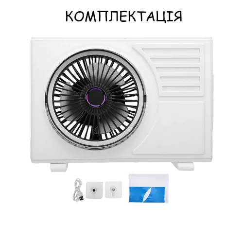 Портативний настільний вентилятор Asixxsix з 5 швидкостями, 3D-обдувом і LED-нічником, акумуляторний USB-вентилятор для дому/офісу - фото 9
