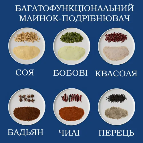 Электрическая кофемолка Zepline ZP-00371, 500 Вт, роторный измельчитель для кофе, специй и орехов, корпус из нержавеющей стали - фото 8