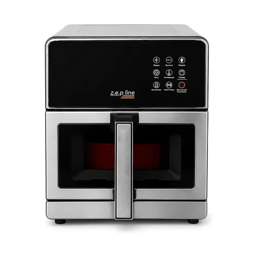 Аэрофритюрница Zepline ZP-00355 Silver Max Pro-3, 2200 Вт, 13 л, мультипечь с окошком, двойным нагревом, грилем, формой - фото 7