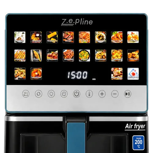 Аэрофритюрница Zepline ZP-00345, 2200 Вт, 13 л, мультипечь аэрогриль с антипригарной чашей, 20 программ - фото 5