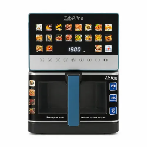 Аэрофритюрница Zepline ZP-00345, 2200 Вт, 13 л, мультипечь аэрогриль с антипригарной чашей, 20 программ - фото 3