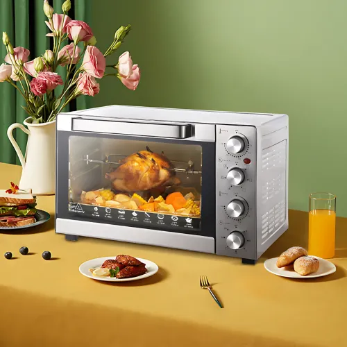 Электрическая печь-духовка Zepline ZP-00368, 45 л, 2200 Вт, духовой шкаф из нержавеющей стали с конвекцией, грилем и подсветкой - фото 8