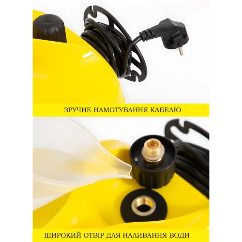 Мощный бытовой пароочиститель Zepline ZP-7783 (4000 Вт, 4 бар, 1.6 л) универсальный паровой очиститель с насадками - фото 6