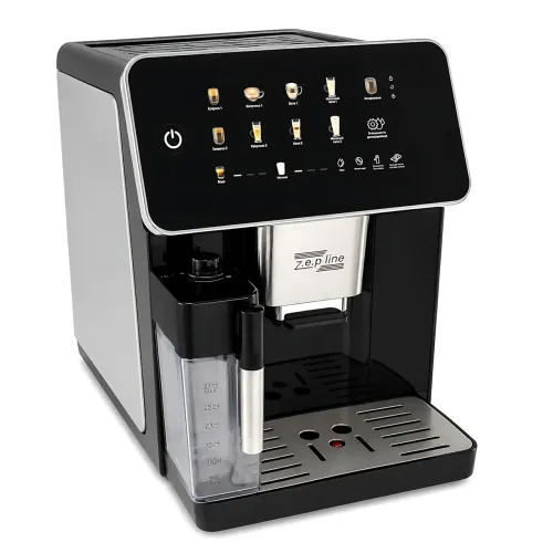 Автоматическая зерновая кофемашина Zepline ZP-6808 1500Вт 20Bar с сенсорным экраном, автоматическим капучинатором и кофемолкой - фото 4