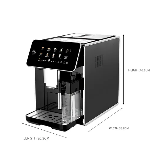 Автоматическая зерновая кофемашина Zepline ZP-6808 1500Вт 20Bar с сенсорным экраном, автоматическим капучинатором и кофемолкой - фото 6