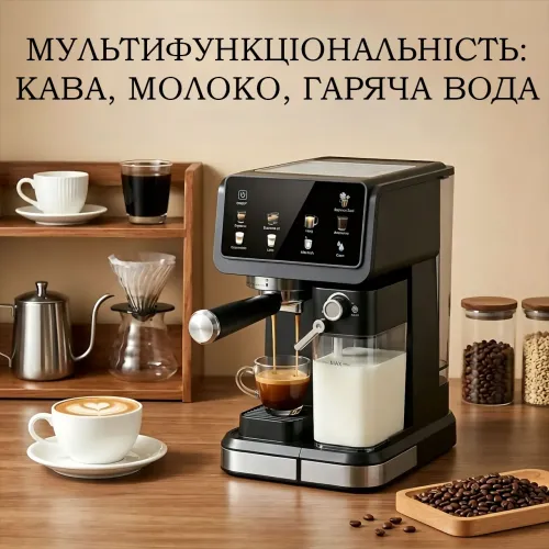 Мультифункциональная автоматическая кофемашина 3в1 Zepline ZP-6806 (3000 Вт, 20 Бар, 2 л) Сенсорная кофеварка рожковая капсульная - фото 6