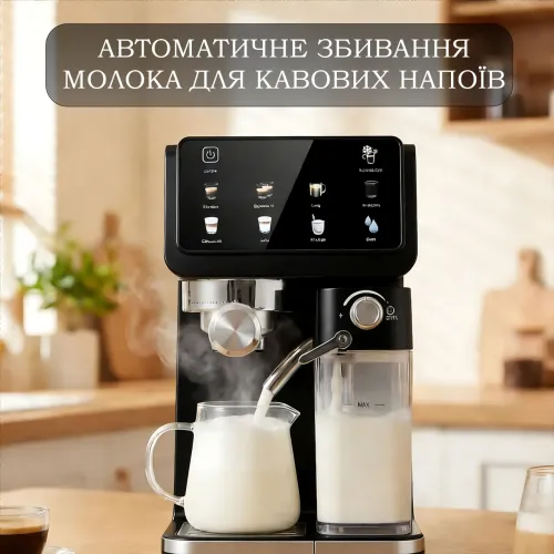 Мультифункциональная автоматическая кофемашина 3в1 Zepline ZP-6806 (3000 Вт, 20 Бар, 2 л) Сенсорная кофеварка рожковая капсульная - фото 7